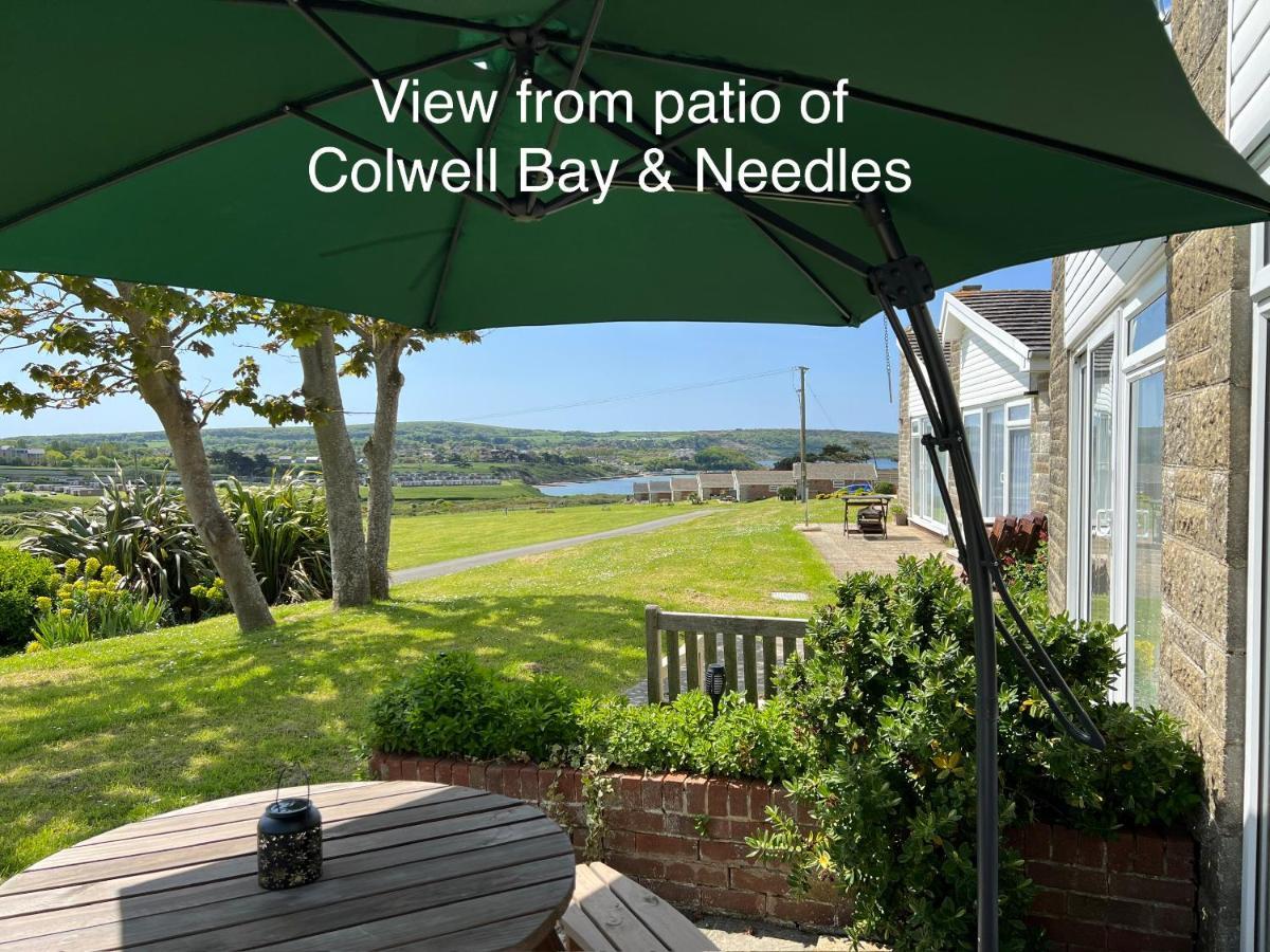 Valley View Self-Catering Coastal Bungalow In Rural West Wight フレッシュウォーター エクステリア 写真